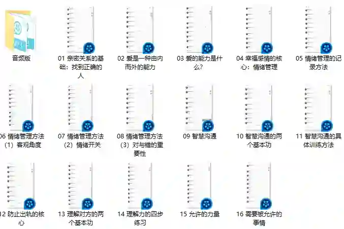 男哥情感《亲密关系-维护感情必修课》实战指南-心途成长社