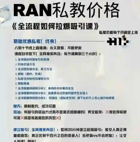 RAN私教V3.0｜实战指南：全流程拉爆吸引课的独家秘诀-心途成长社