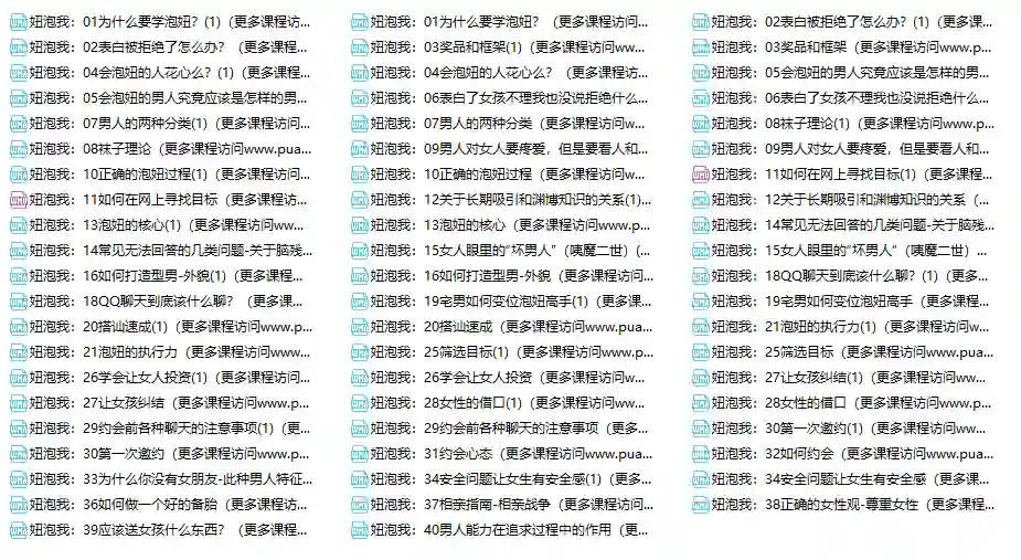 妞泡我课程实战指南：专属情感转化秘籍限时揭秘-心途成长社