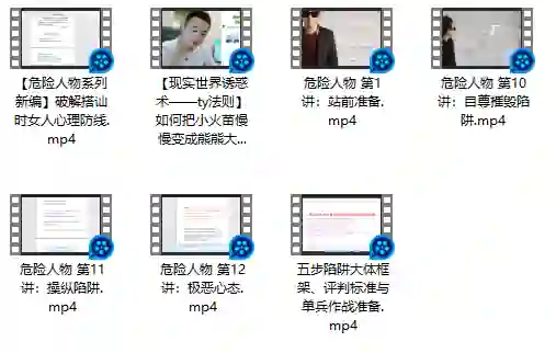 危险人物《五步陷阱》视频版|实战指南·限时揭秘-心途成长社